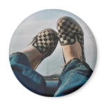 Chequerboard Vans Magnet