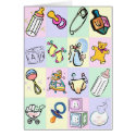 Chequered Baby cards