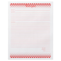 Chequered Board Recipe Pages