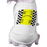 Chequered Cab Taxi Design Pet Shirt