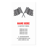 chequered, chequered motor racing flag business card templates