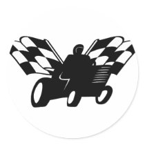 Chequered Flag Lawnmower Racer