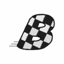 Chequered Flag Letter B