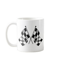 chequered flag coffee mugs