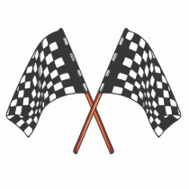 chequered flag photo cutouts