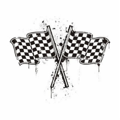 chequered-flag acrylic cut outs by redneck_girl_2012