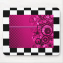 Chequered Graphic Star Mousepad