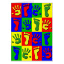 Chequered Hands And Feet cards