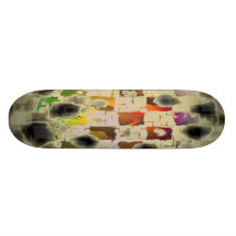 Chequered Melt Custom Skate Board