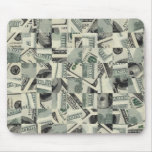 Chequered Money Mouse Pad