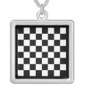 chequered. necklaces