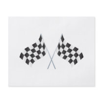chequered racing flags graphic custom flyer