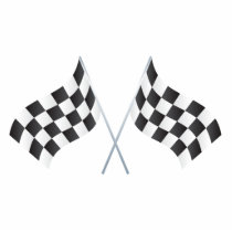 chequered racing flags graphic photo sculpture