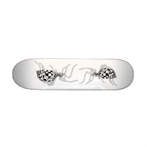 Chequered Spider Skateboard
