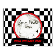Chequered Square Post Card