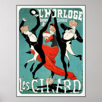 Cheret Art Nouveau Poster:  Les Girard: Dance