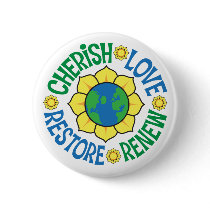 Cherish the Earth Buttons