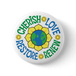 Cherish the Earth buttons