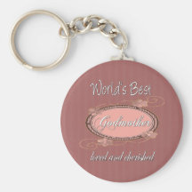 Cherished Godmother Keychains