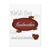 Cherished Godther Postcard