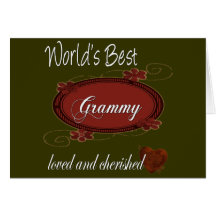 Cherished Grammy Greeting Card