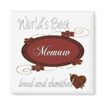 Cherished Memaw Fridge Magnet
