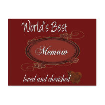 Cherished Memaw Post Card