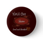 Cherished Sister Button