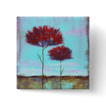 Cherished Square Pin From Original Painting