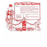 Chero Cola Red 1919 illustration New Year's Peace t-shirts