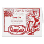 Chero-Cola vintage illustration (red) Greeting Cards