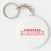 Cherokee, Alabama City Design Keychains