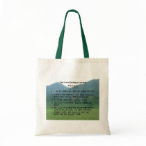 Cherokee Lord's Prayer at Wolf Fork Valley Tote Bag