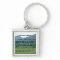 Cherokee Lord's Prayer at Wolf Fork Valley Keychain