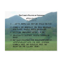 Cherokee Lord's Prayer at Wolf Fork Valley Post Cards