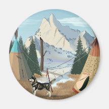 Cherokee Village Fridge Magnet