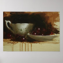Cherries and Teacup Print