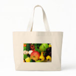 Cherries Bananas And Apples Tote Bag