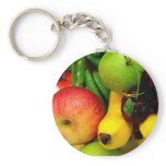 Cherries Bananas And Apples Keychain