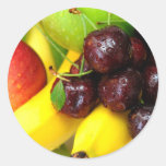 Cherries Bananas And Apples Sticker