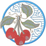 Cherries embroidered shirts