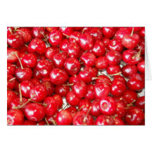 cherries greeting cards