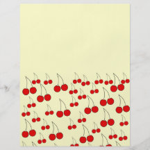 Cherries Pattern. Flyer Design