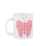 Cherry 60s Whimsical Butterfly mugs