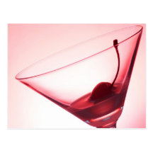 Cherry and glass post cards