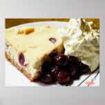 Cherry And Kirsch Cheesecake Print