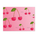 Cherry Background postcards