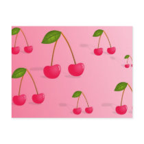 Cherry Background postcards