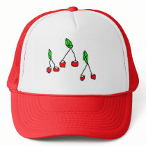 cherry berry mesh hats