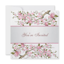 Cherry Blossom All Occasion Party Custom Invite